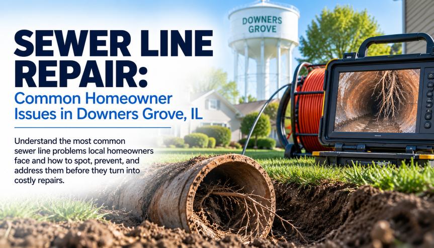sewer line repair downers grove illinois