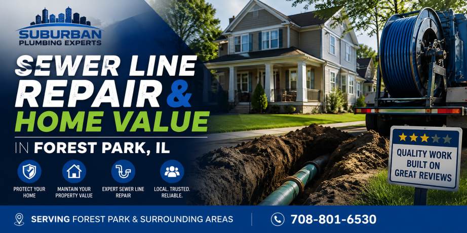 sewer line repair forest park illinois