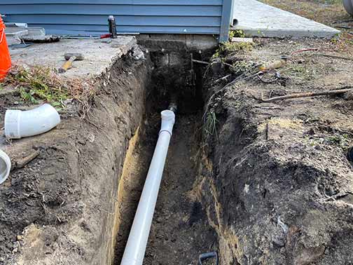 a sewer line replacement