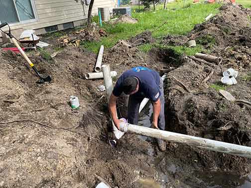 sewer line replacement in frankfort illinois.