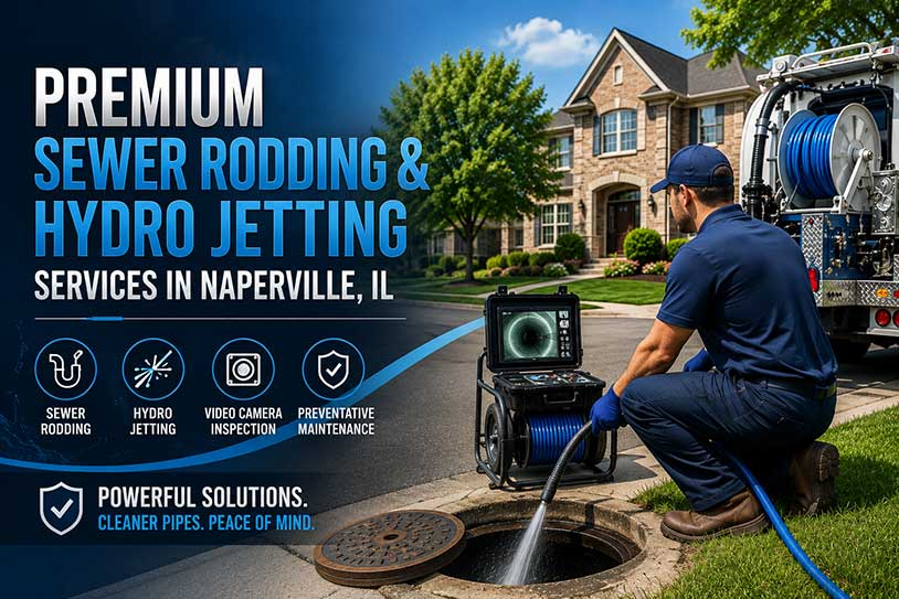 sewer rodding hydro jetting naperville illinois