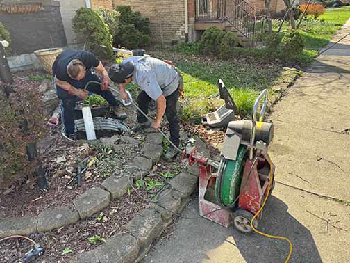 sewer rodding lemont