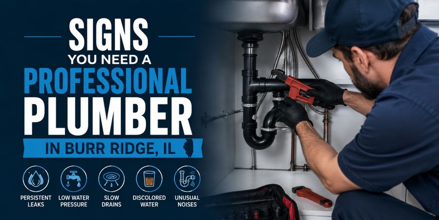 signs you need a plumber burr ridge illinois