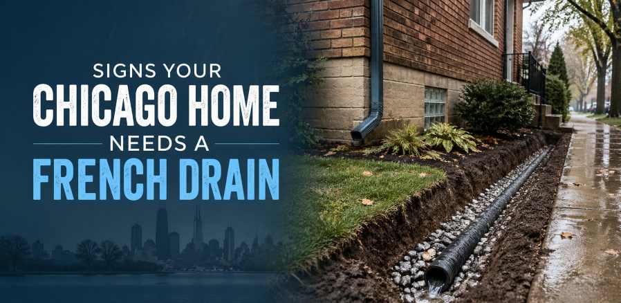 signs your chicago home needs a french drain