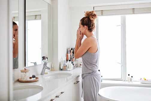 a woman getting soul odors from her shower drain.