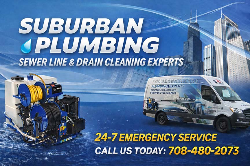 suburban plumbing sewer line and drain cleaning experts in brookfield illinois