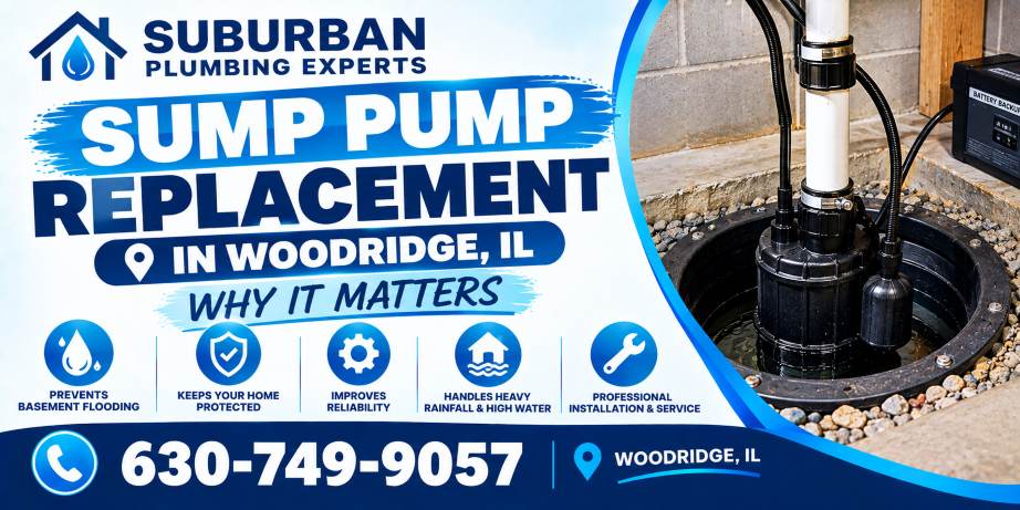sump pump replacement woodridge illinois