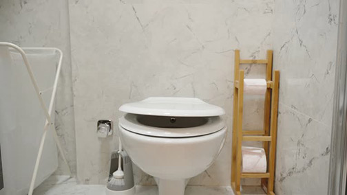 a toilet that sounds like a waterfall