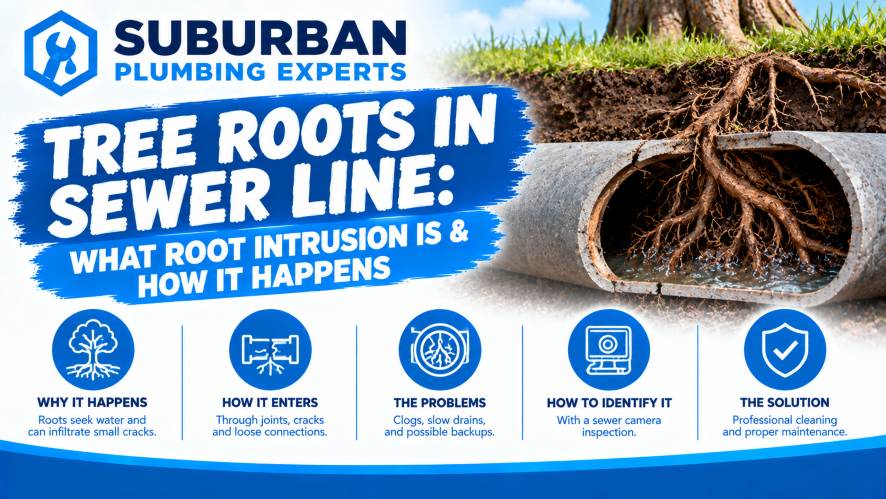 tree roots in sewer line