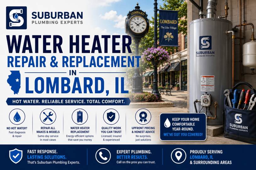 water heater repair replacement lombard illinois