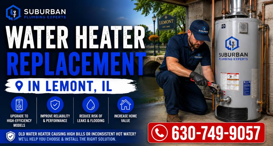 water heater replacement lemont illinois
