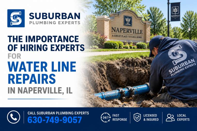 water line repair naperville illinois