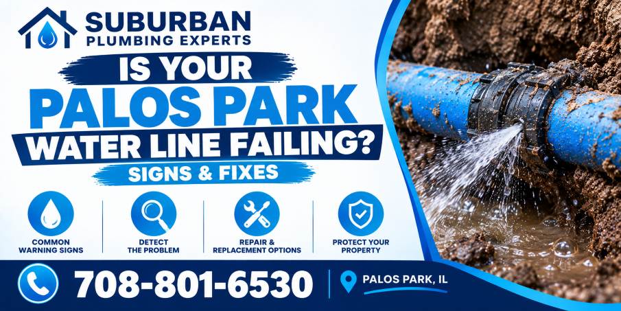 water line repair palos park illinois