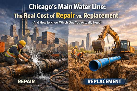 water line repair and replacement costs chicago