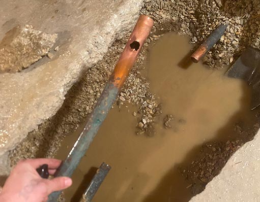 water line repair in tinley park.