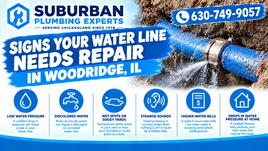 water line repair woodridge illinois