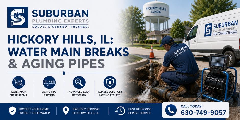 water main breaks aging pipes hickory hills illinois