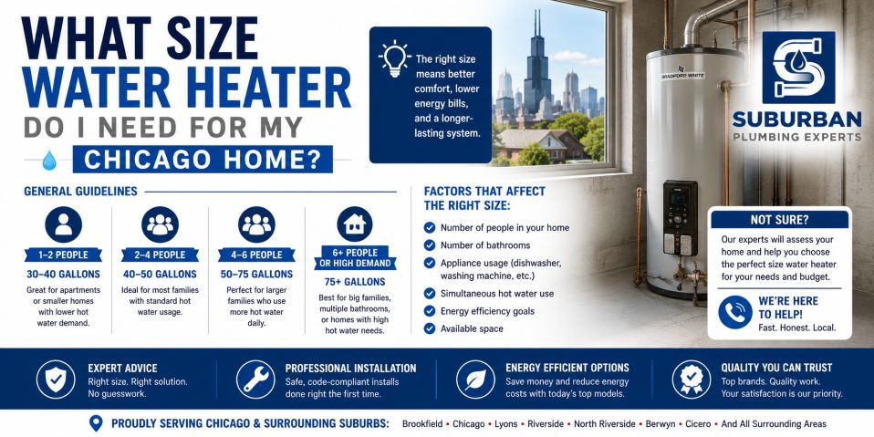what size water heater chicago