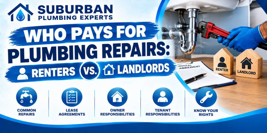 who pays for plumbing repairs renters or landlords