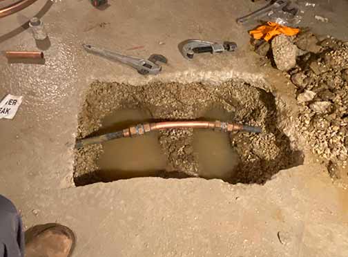 main water line repair in woodridge illinois.